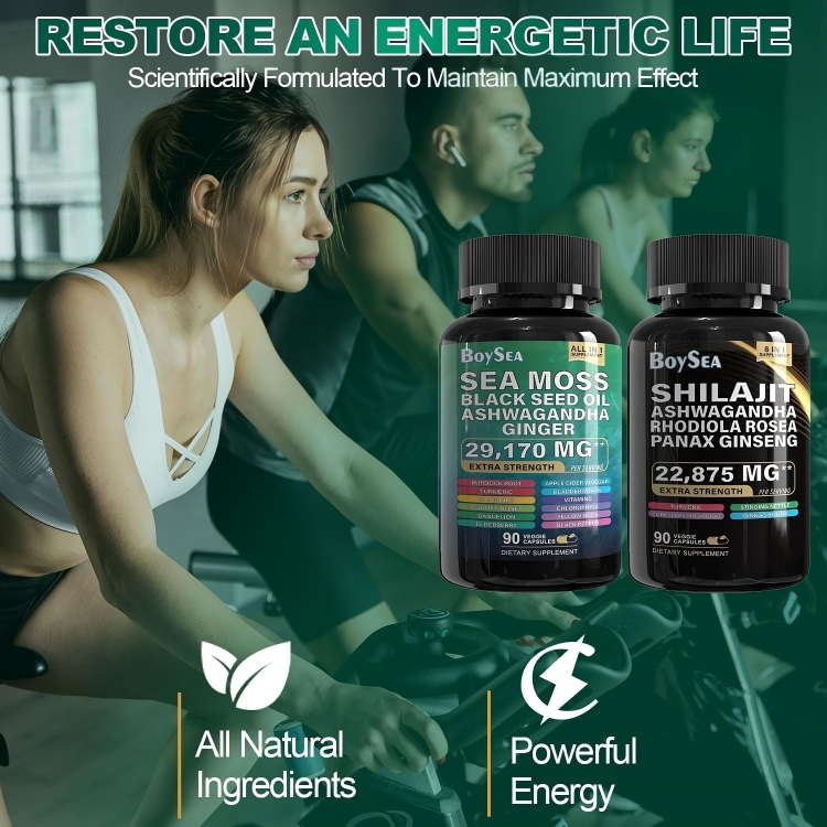 Supreme Supplement Set - Sea Moss 16-in-1 Complex + Shilajit 8-in-1 Energy Boost