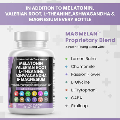 Clean Nutraceuticals Melatonin Valerian Root 6000mg L