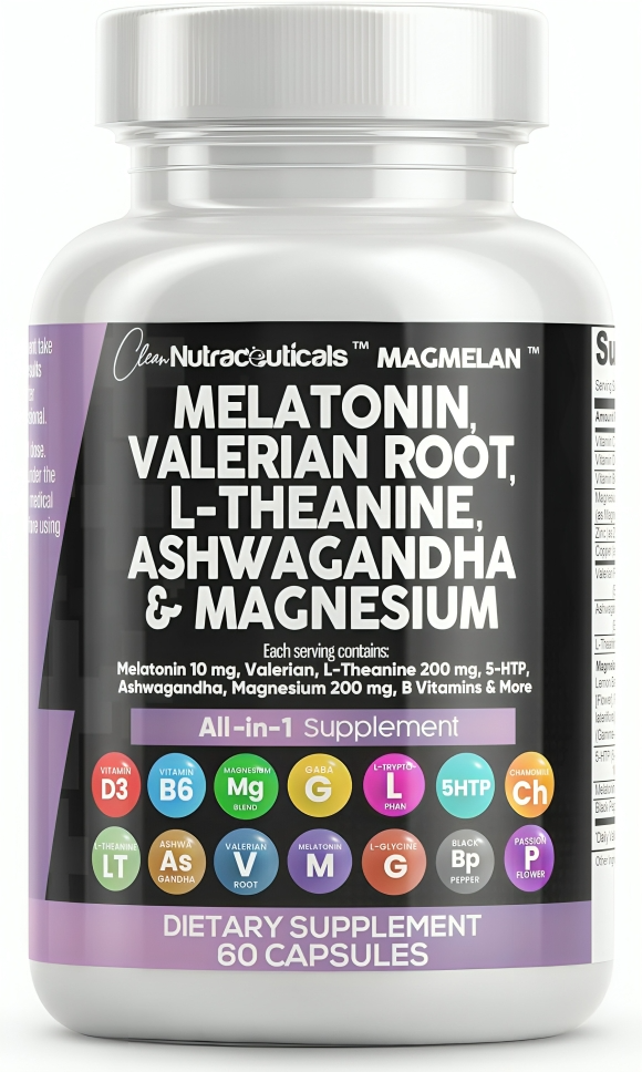 Clean Nutraceuticals Melatonin Valerian Root 6000mg L