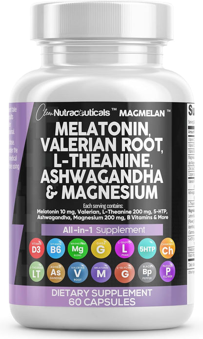 Clean Nutraceuticals Melatonin Valerian Root 6000mg L